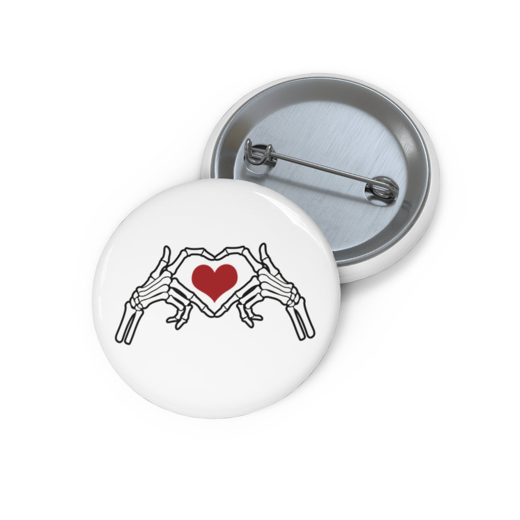 Hands Heart Pin Button