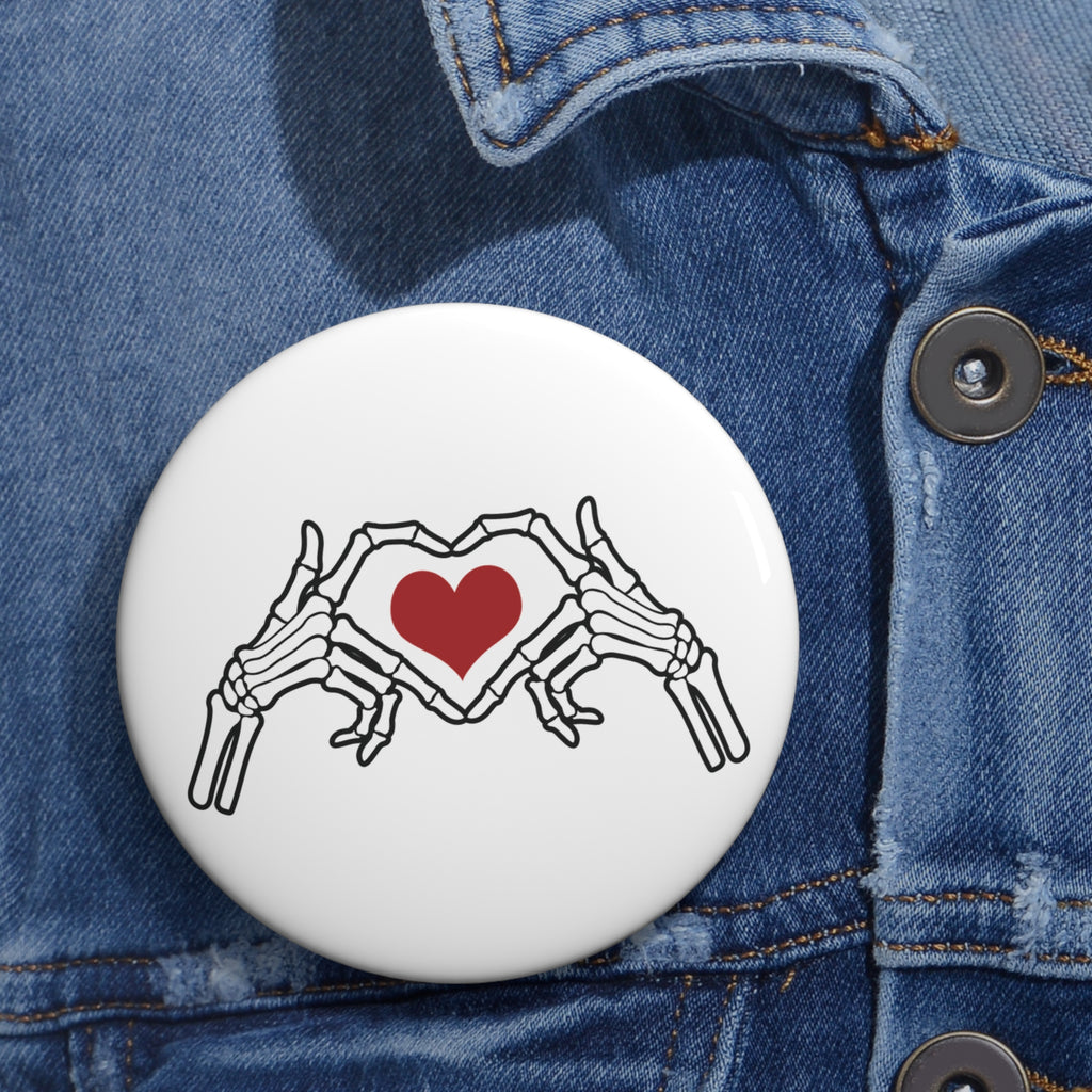 Hands Heart Pin Button